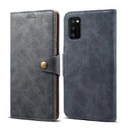 Lenuo Leather for Samsung Galaxy A41, Grey - Phone Case