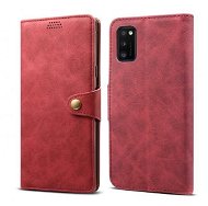 Lenuo Leather for Samsung Galaxy A41, Red - Phone Case