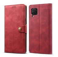 Lenuo Leather tok Huawei P40 Lite készülékhez, piros - Mobiltelefon tok