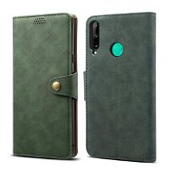 Lenuo Leather tok Huawei P40 Lite E készülékhez, zöld - Mobiltelefon tok