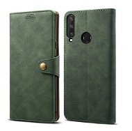 Lenuo Leather a Huawei Y6p-hez, zöld - Mobiltelefon tok