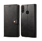 Lenuo Leather a Huawei Y6p-hez, fekete - Mobiltelefon tok