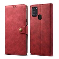 Lenuo Leather pre Samsung Galaxy A21s, červené - Puzdro na mobil