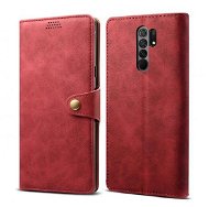 Lenuo Leather for Xiaomi Redmi 9, Red - Phone Case