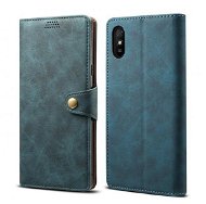 Lenuo Leather for Xiaomi Redmi 9A, Blue - Phone Case