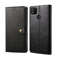 Lenuo Leather for Xiaomi Redmi 9C, Black - Phone Case