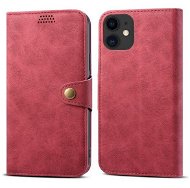 Lenuo Leather for iPhone 12 mini, Red - Phone Case