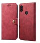 Lenuo Leather for Samsung Galaxy M11, Red - Phone Case