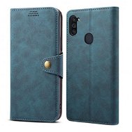 Lenuo Leather na Samsung Galaxy M11, modré - Puzdro na mobil