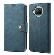 Lenuo Leather for Xiaomi Mi 10T Lite, Blue - Phone Case