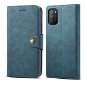 Lenuo Leather Xiaomi Poco M3 kék tok - Mobiltelefon tok