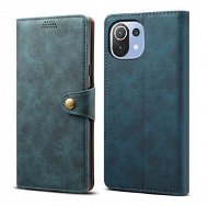 Lenuo Leather Flip Case for Xiaomi Mi 11 Lite, Blue - Phone Case