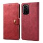 Lenuo Leather Flip Case for Poco F3, Red - Phone Case