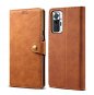 Lenuo Leather for Xiaomi Redmi Note 10 Pro, Brown - Phone Case