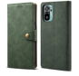 Lenuo Leather for Xiaomi Redmi Note 10, Green - Phone Case