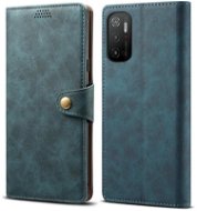 Lenuo Leather for Xiaomi Poco M3 Pro 5G/Redmi Note 10 5G, Blue - Phone Case