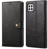 Lenuo Leather Flip Case for Samsung Galaxy A22, Black - Phone Case