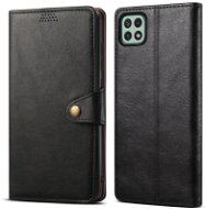 Lenuo Leather Flip Case for Samsung Galaxy A22 5G, Black - Phone Case
