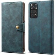 Lenuo Leather Flip-Hülle für Xiaomi Redmi Note 11/11S, blau - Handyhülle