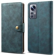 Lenuo Leather flip case for Xiaomi 12/12X, blue - Phone Case