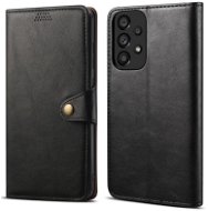 Lenuo Leather flip case for Samsung Galaxy A33 5G, black - Phone Case