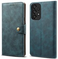 Lenuo Leather flip case for Samsung Galaxy A33 5G, blue - Phone Case