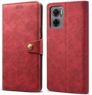 Lenuo Leather flip case for Xiaomi Redmi 10 5G, red - Phone Case