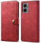 Lenuo Leather Flip Case für Xiaomi Redmi 10 5G - rot - Handyhülle