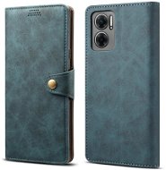 Lenuo Leather flip case for Xiaomi Redmi 10 5G, blue - Phone Case