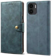 Lenuo Leather Xiaomi Redmi A1 kék flip tok - Mobiltelefon tok