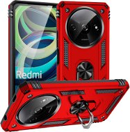 Lenuo Armor Xiaomi Redmi A3 piros tok - Telefon tok