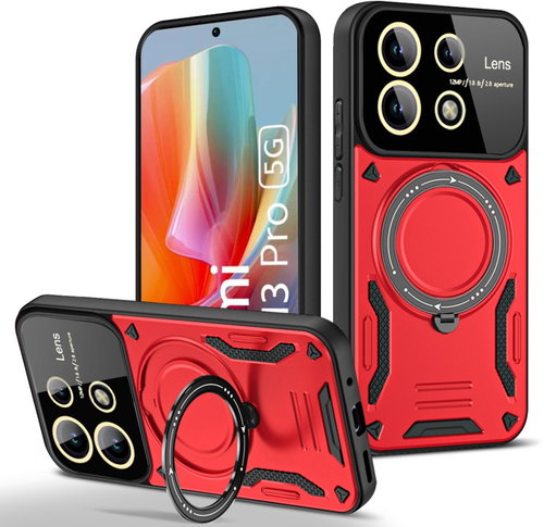Lenuo Armor obal pro Xiaomi Redmi Note 13 Pro 5G, červená - Phone Cover - Main image