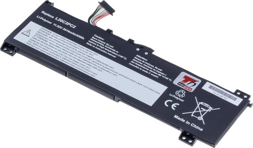 T6 Power for Lenovo IdeaPad 3-15ACH6, 3-15IHU6, 3910 mAh, 45 Wh, 3cell, Li-poly - Laptop akkumulátor - Fő fotó
