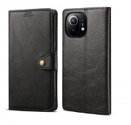 Lenuo Leather for Xiaomi Mi 11, Black - Phone Case