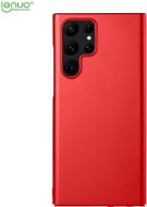 Lenuo Leshield obal pre Samsung Galaxy S22 Ultra 5G, červený - Kryt na mobil