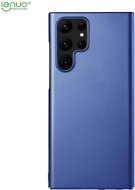 Lenuo Leshield Tok a Samsung Galaxy S22 Ultra 5G készülékhez, kék - Telefon tok
