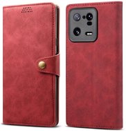 Lenuo Leather flipové pouzdro pro Xiaomi 13 Pro, červená - Phone Case