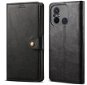 Lenuo Leather Klapphülle für Xiaomi Redmi 12C, schwarz - Handyhülle
