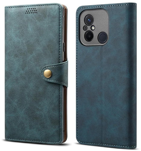 Lenuo Leather flipové pouzdro pro Xiaomi Redmi 12C, modrá - Phone Case - Main image