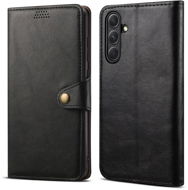 Lenuo Leather flipové pouzdro pro Samsung Galaxy A54 5G, černá - Phone Case