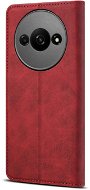Lenuo Leather Flip-Hülle für das Xiaomi Redmi A3, rot - Handyhülle