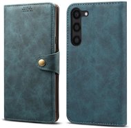 Lenuo Leather flipové pouzdro pro Samsung Galaxy S23, modrá - Phone Case