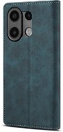 Lenuo Xiaomi Redmi Note 13 kék bőr flip tok - Mobiltelefon tok