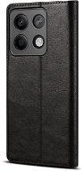 Phone Case Lenuo Leather flipové pouzdro pro Xiaomi Redmi Note 13 5G, černá - Pouzdro na mobil
