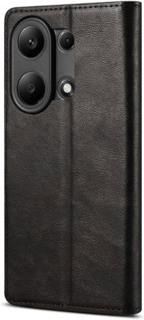 Lenuo Leather flip case for Xiaomi Redmi Note 13 Pro, black - Phone Case - Main image