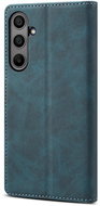 Lenuo Leather Flip Case für das Samsung Galaxy A35 blau - Softcase-Handyhülle