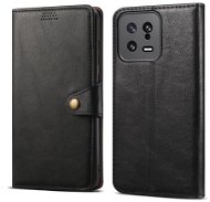 Lenuo Leather flipové pouzdro pro Xiaomi 13, černá  - Phone Case
