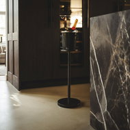 LEOPOLD VIENNA Champagne cooler with handles, stainless steel, black matt, height 197 mm, length 197 - Beverage Cooler