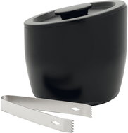 LEOPOLD VIENNA Ice container with lid and tongs, mat black, volume 2,5 litres, diameter 200 mm - Ice Bucket