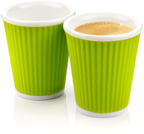 LES ARTISTES A-0632 Green Mug Set 2pcs 180ml - Mug - Main image
